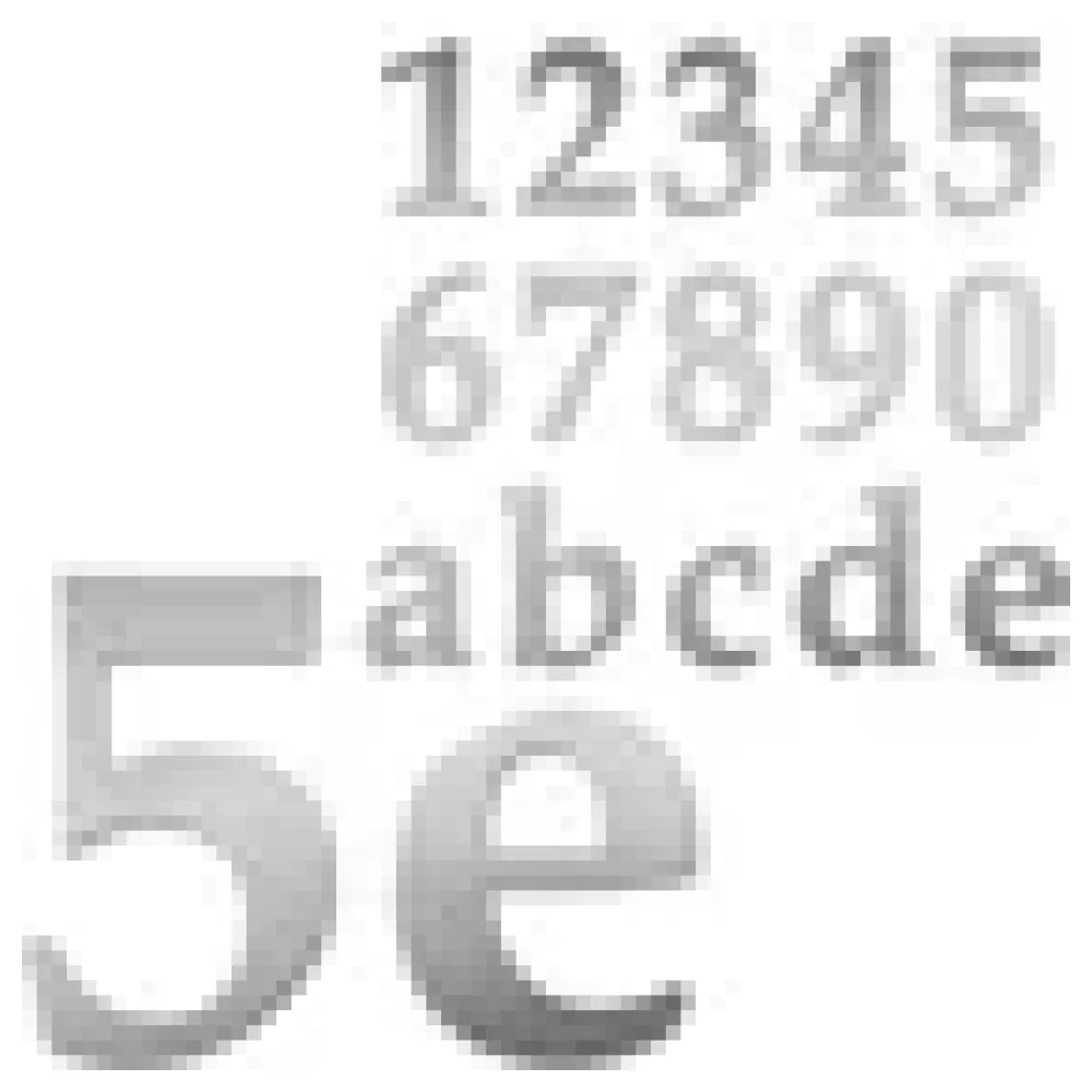 Edelstahl Hausnummern 120 mm hoch Schrift Palatino – Bild 3