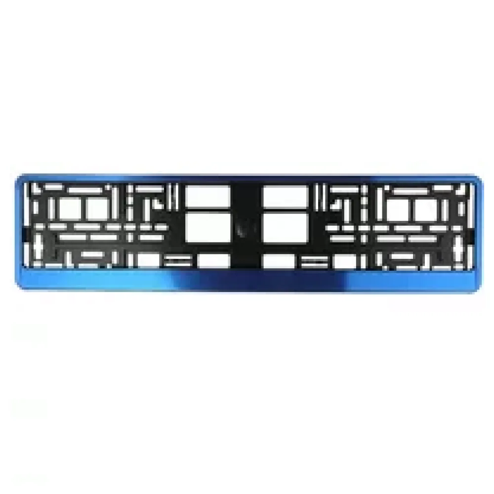 Kennzeichenhalter Blue Butlerfinish | pro Stück – Bild 2