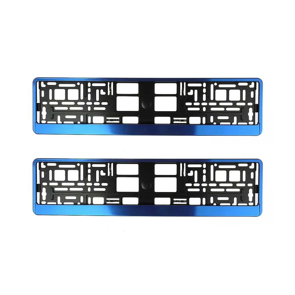 Kennzeichenhalter Blue Butlerfinish | pro Paar