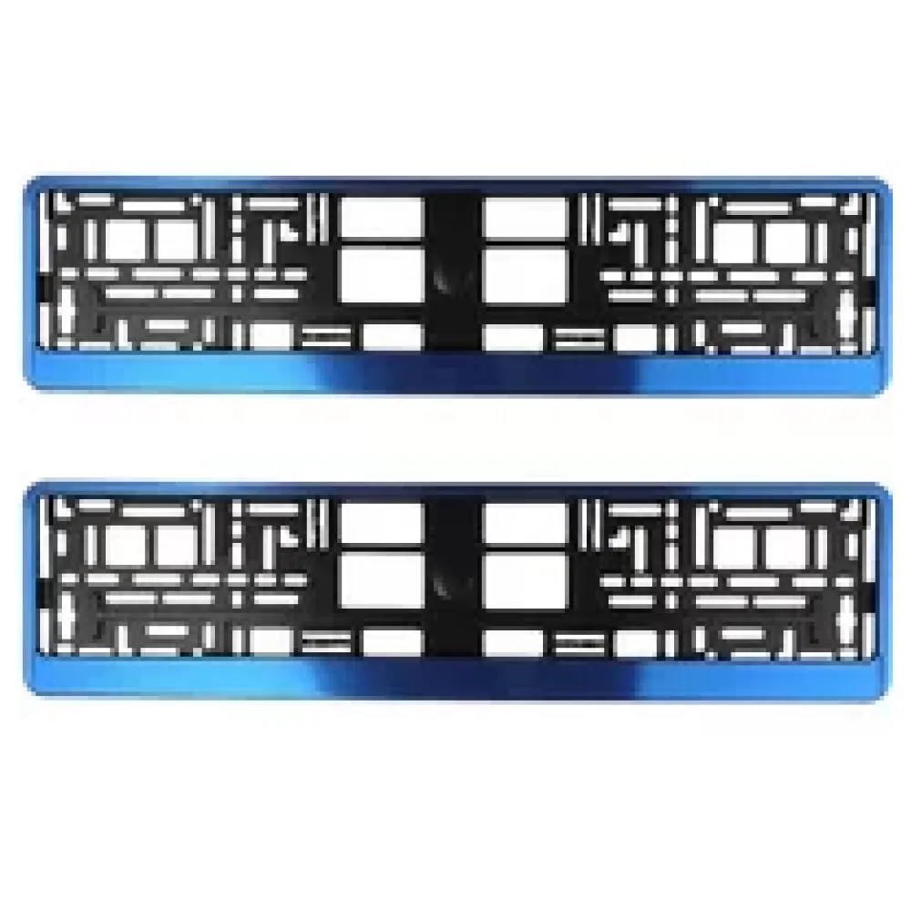Kennzeichenhalter Blue Butlerfinish | pro Paar – Bild 2