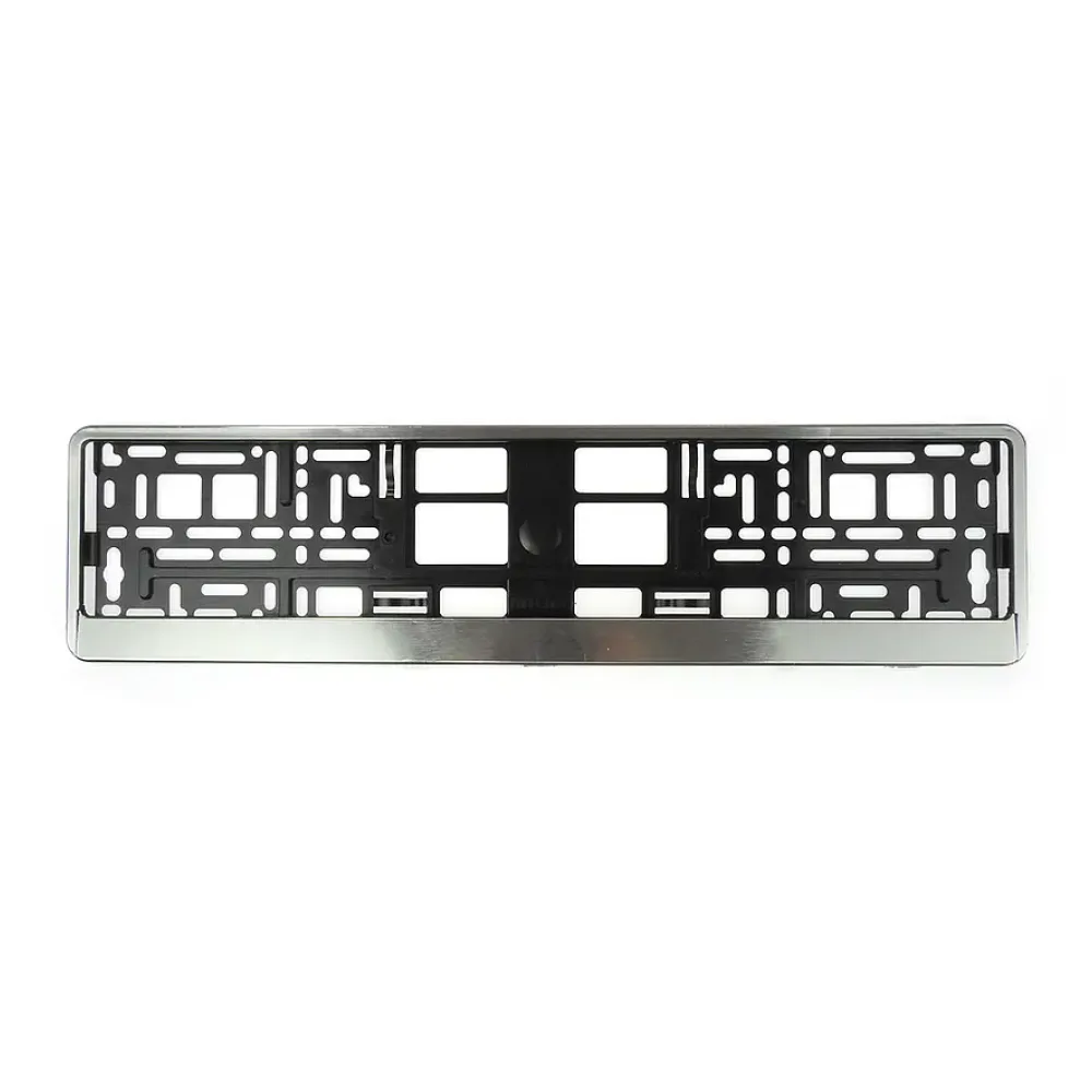 Kennzeichenhalter Silver Butlerfinish - pro Stück