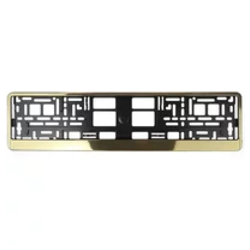 Kennzeichenhalter Butlerfinish Gold - pro Stück – Bild 2