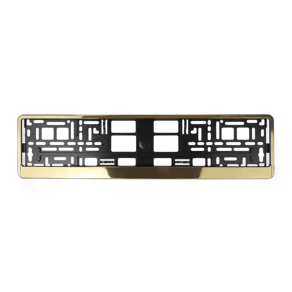 Kennzeichenhalter Butlerfinish Gold - pro Stück