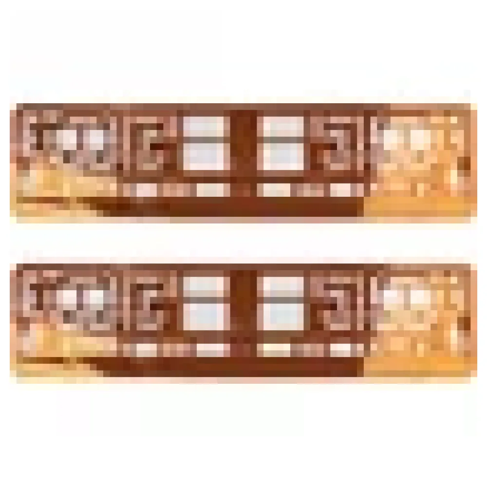 Kennzeichenhalter Chrom Orange - pro Paar – Bild 3
