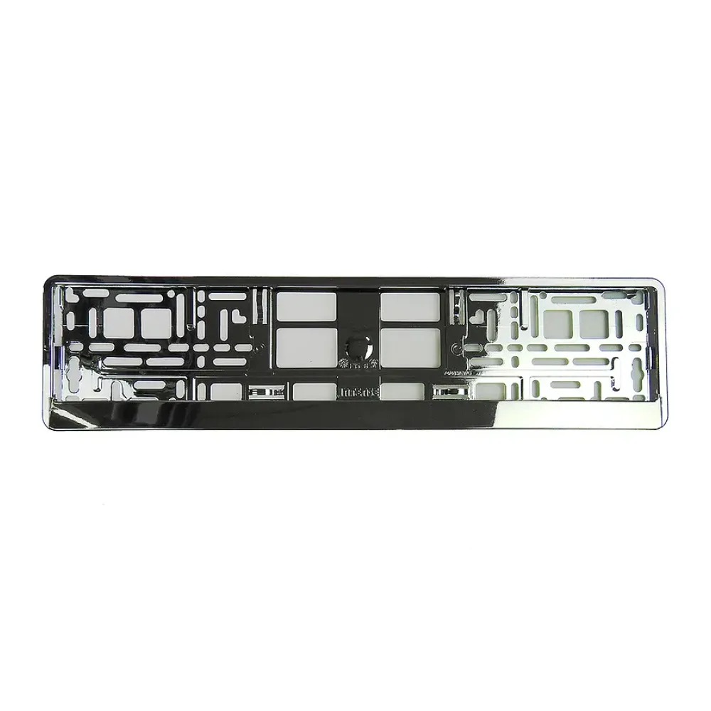 Kennzeichenhalter Chrom Silber - pro Stück