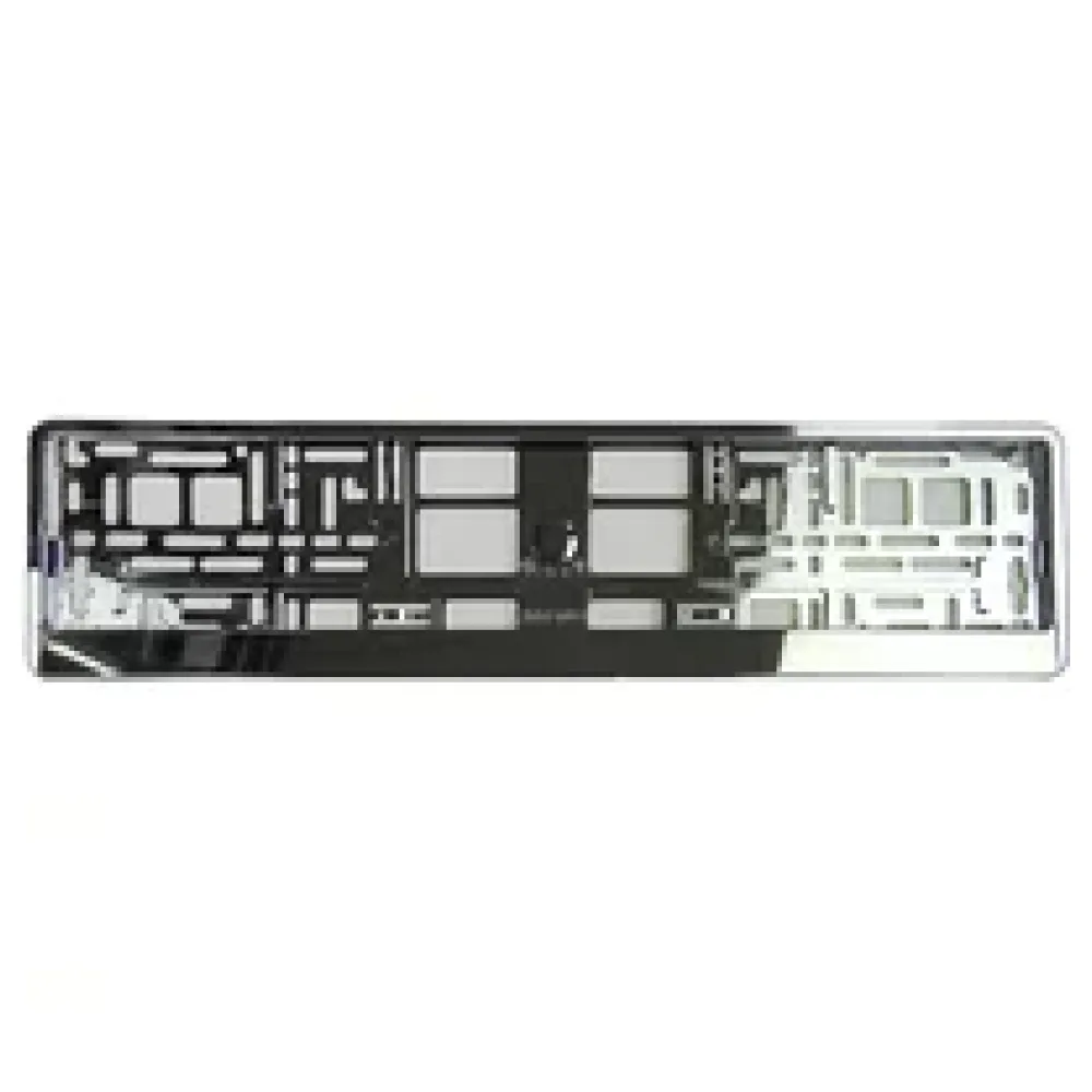 Kennzeichenhalter Chrom Silber - pro Stück – Bild 2