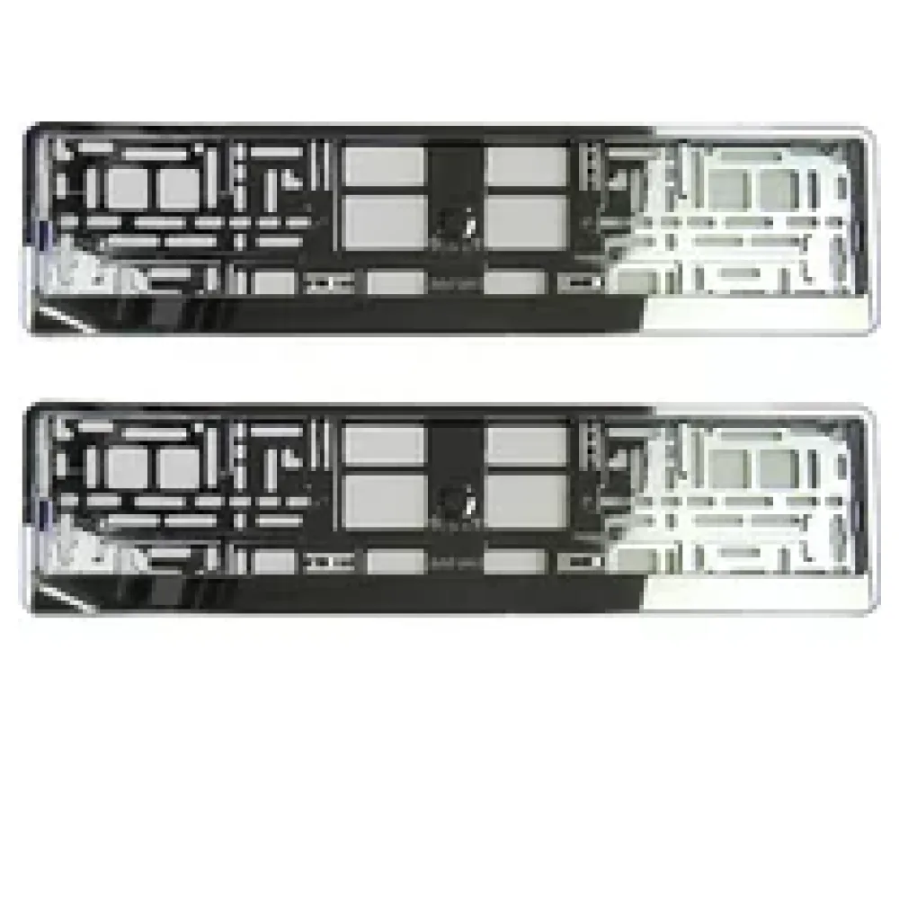Kennzeichenhalter Chrom Silber - pro Paar – Bild 2