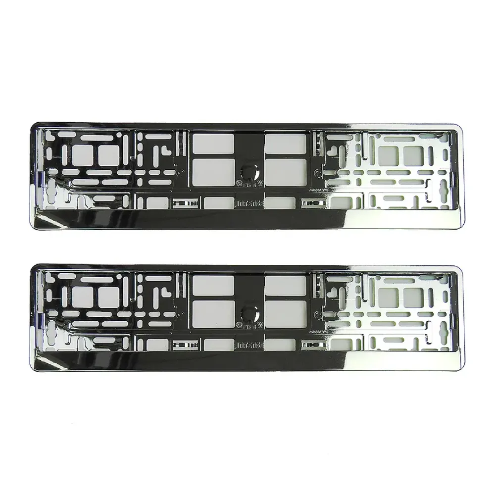 Kennzeichenhalter Chrom Silber - pro Paar