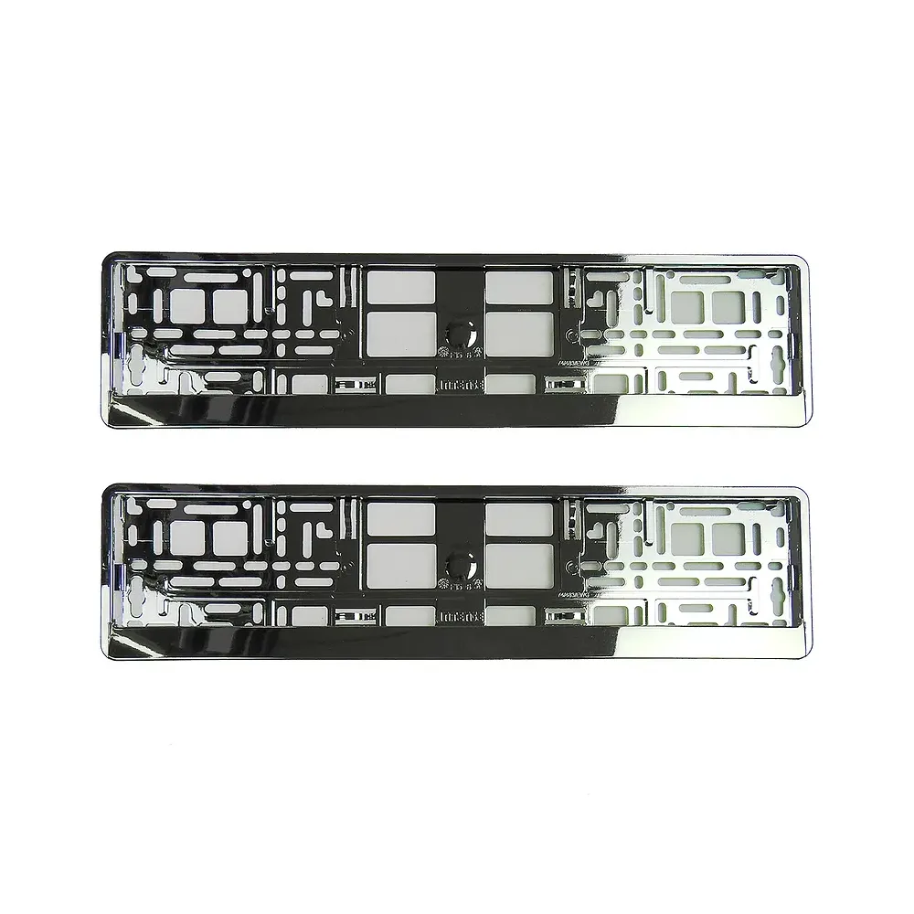 Kennzeichenhalter Chrom Silber - pro Paar