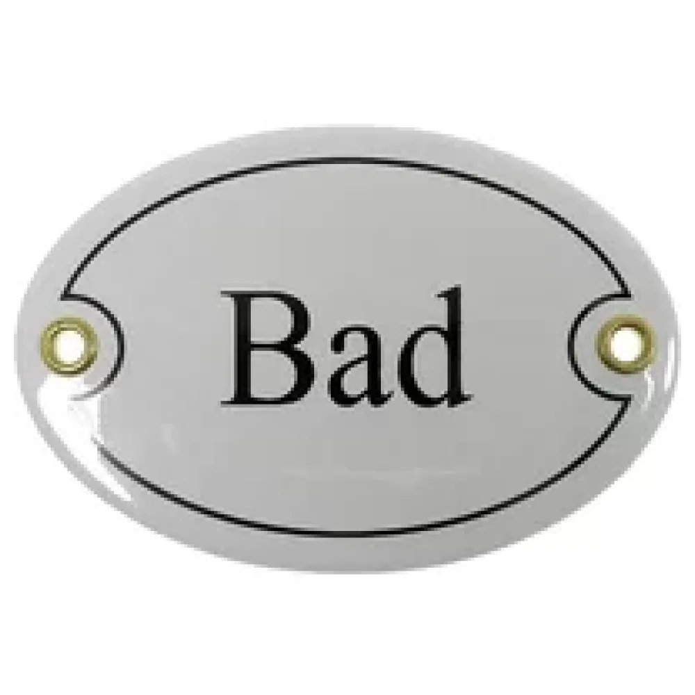 Emailletürschild Größe: 10,5 x 7 cm | Bad – Bild 2
