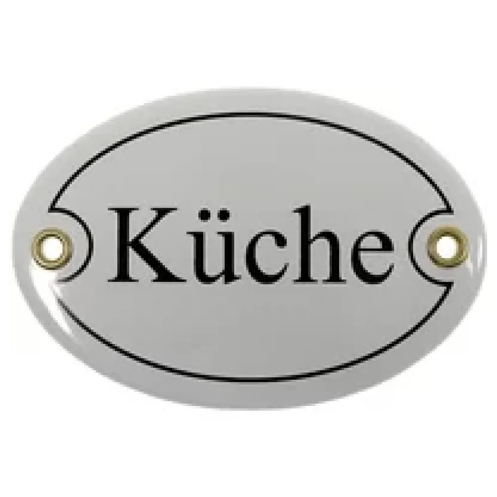 Emailletürschild Größe: 10,5 x 7 cm | Küche, Bad, Gäste, Büro – Bild 2