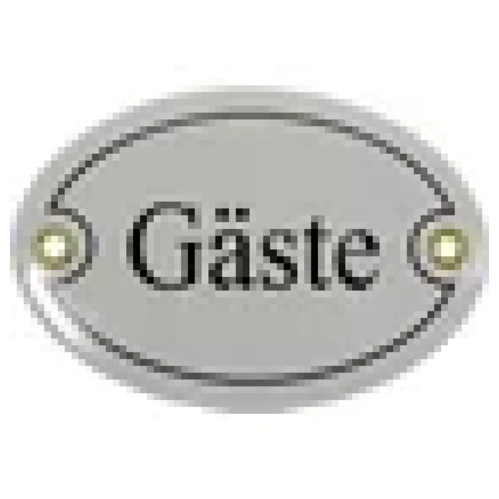 Emailletürschild Größe: 10,5 x 7 cm | Gäste – Bild 3