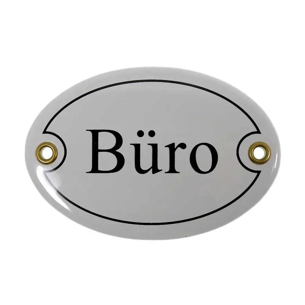 Emailletürschild Größe: 10,5 x 7 cm | Büro