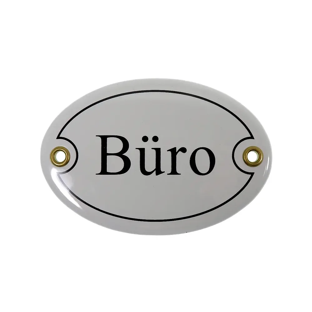 Emailletürschild Größe: 10,5 x 7 cm | Büro