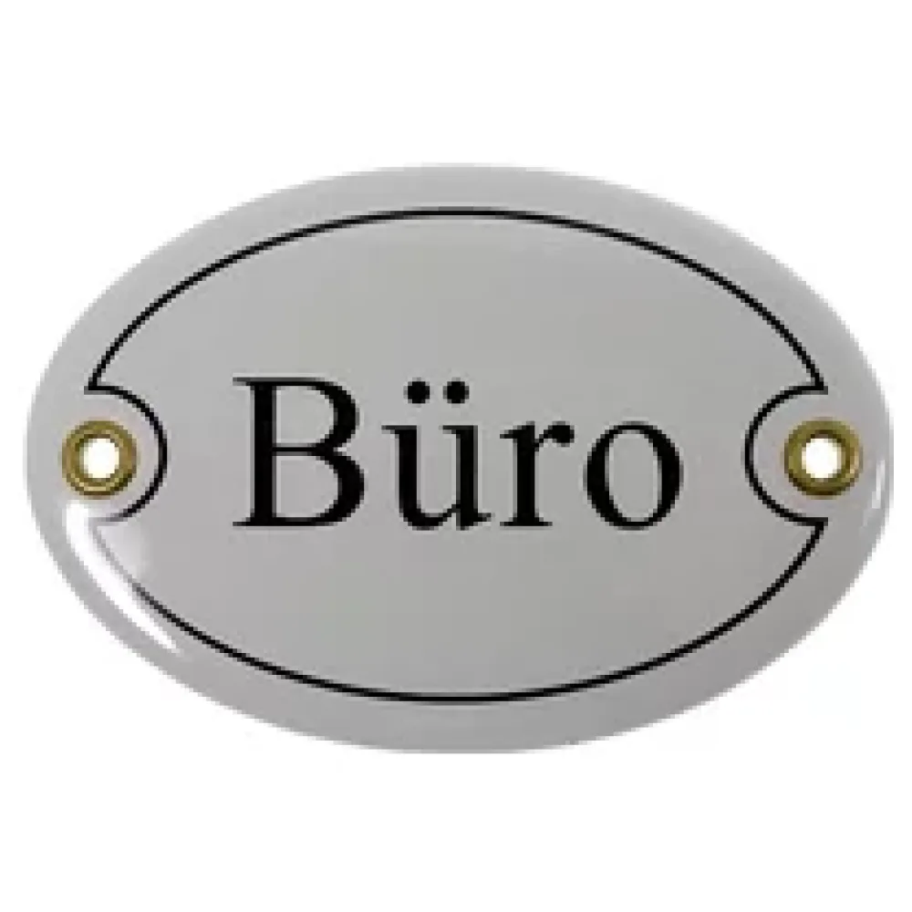 Emailletürschild Größe: 10,5 x 7 cm | Büro – Bild 2