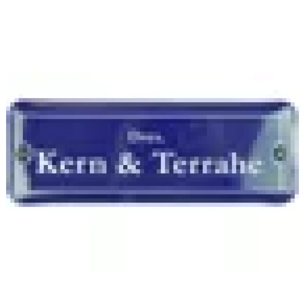 Emaille Türschild mit Ihrem Wunschtext 21 x 7,5 cm | blau/weiß – Bild 3
