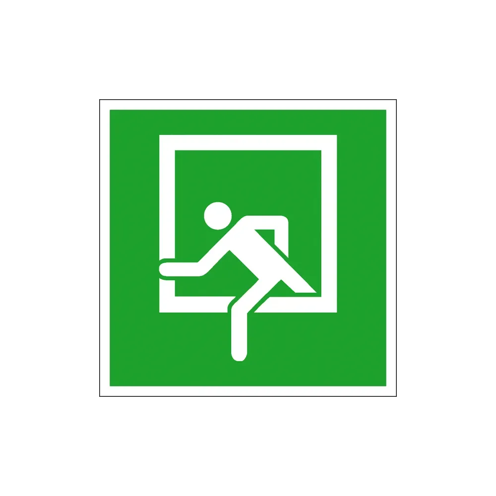 Fluchtwegschild »Notausstieg«