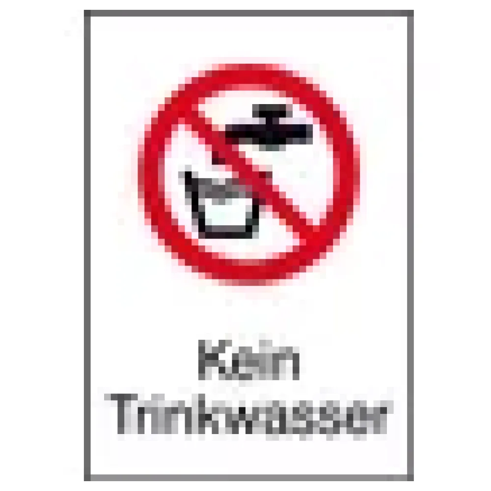 Verbots-Kombischild »Kein Trinkwasser« – Bild 3