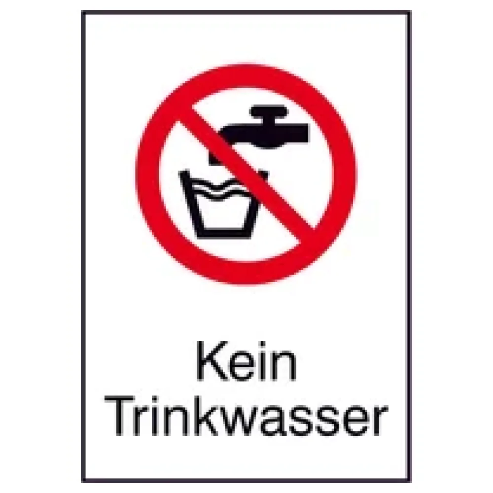Verbots-Kombischild »Kein Trinkwasser« – Bild 2