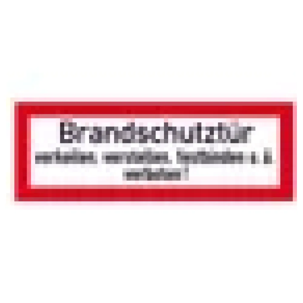 Hinweisschild für die Feuerwehr »Brandschutztür verkeilen, verstellen, festbinden oder ähnliches – Bild 3