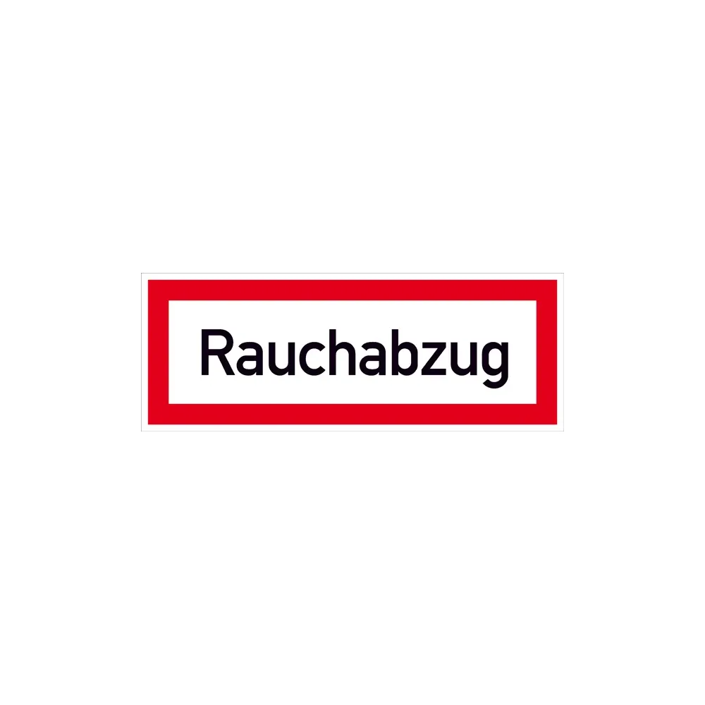 Hinweisschild für die Feuerwehr »Rauchabzug (RWA)«