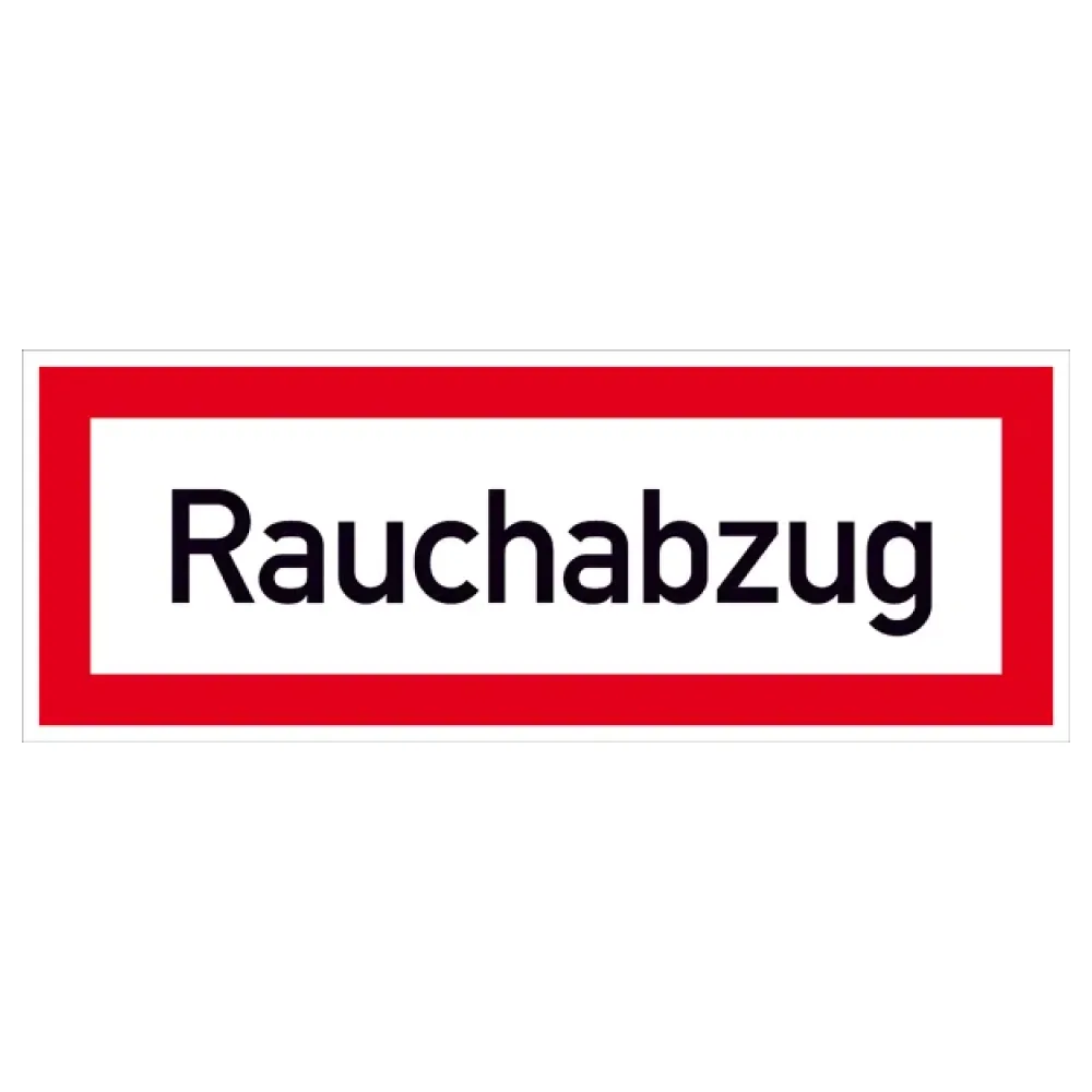 Hinweisschild für die Feuerwehr »Rauchabzug (RWA)«