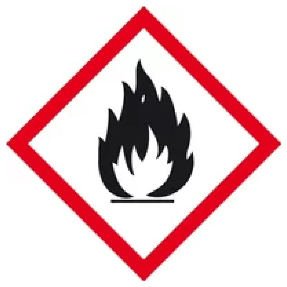 GHS-Gefahrenpiktogramm »Symbol 02: Flamme« – Bild 2