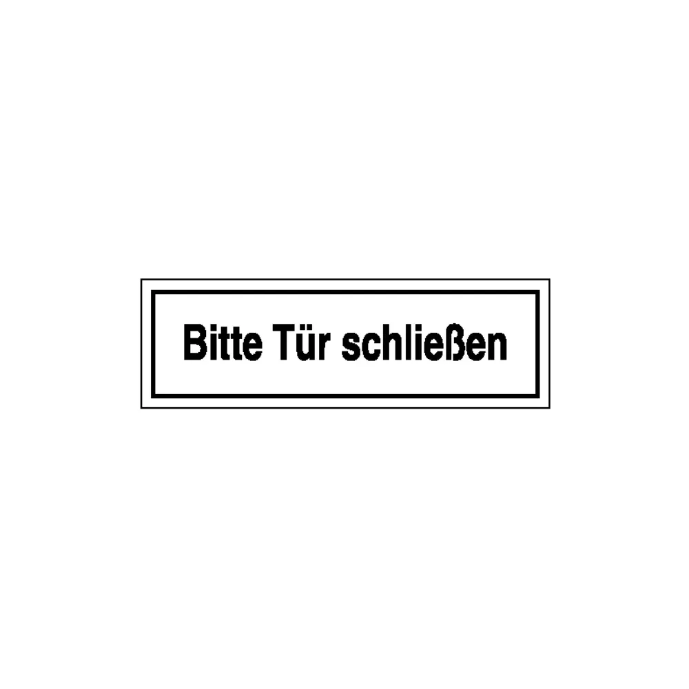 Hinweisschild »Bitte Tür schließen«