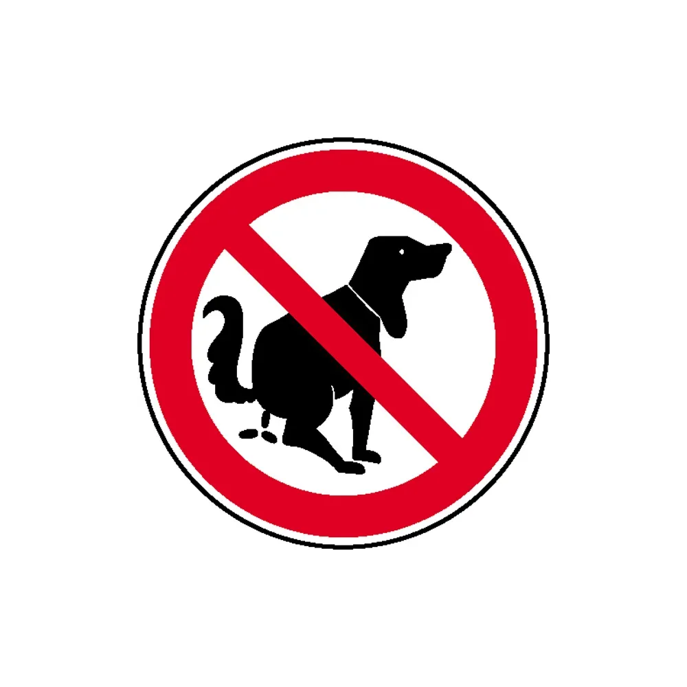 Verbotsschild »Hier kein Hundeklo«