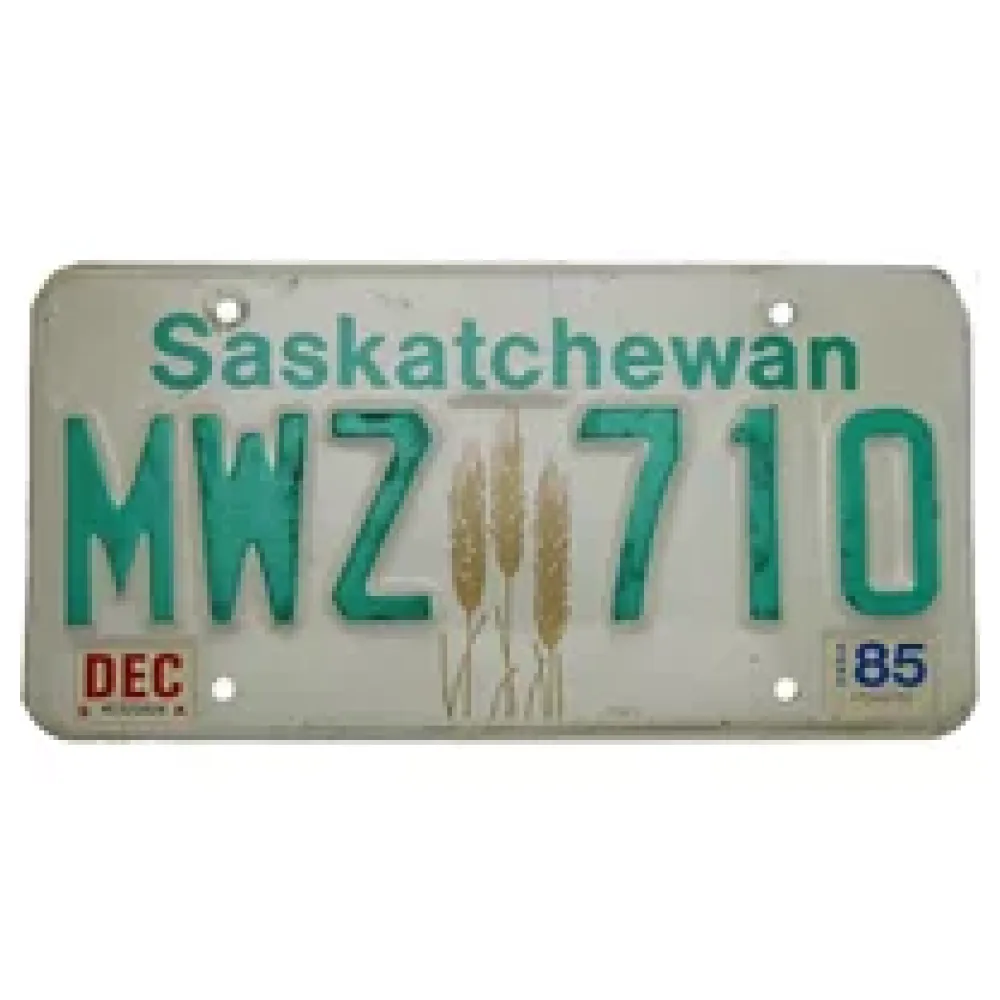 Kanadisches Kennzeichen Saskatchewan - original Nummernschild aus Kanada – Bild 2