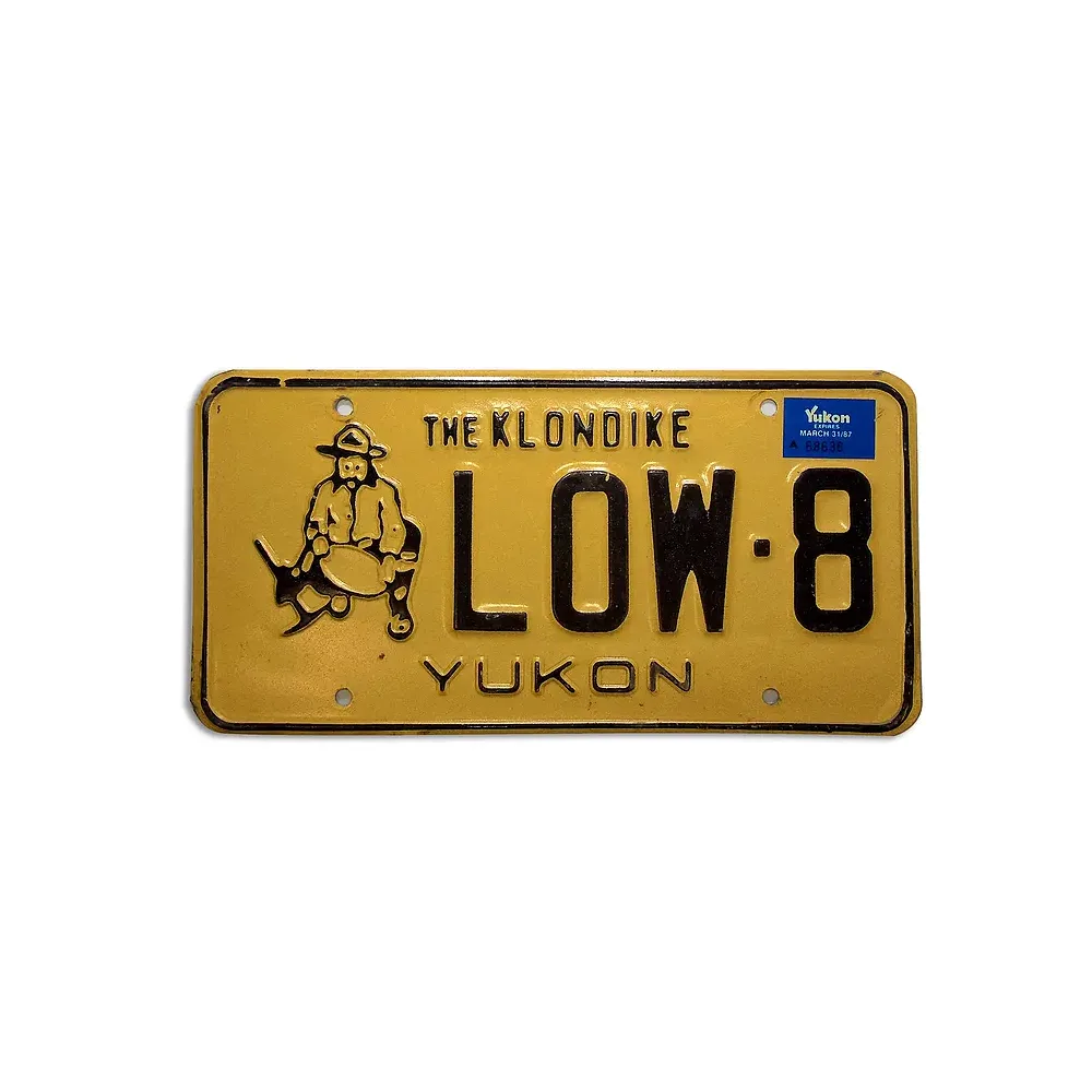 Originales Kennzeichen aus Kanada - Yukon