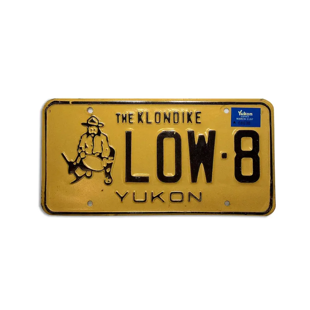 Originales Kennzeichen aus Kanada - Yukon