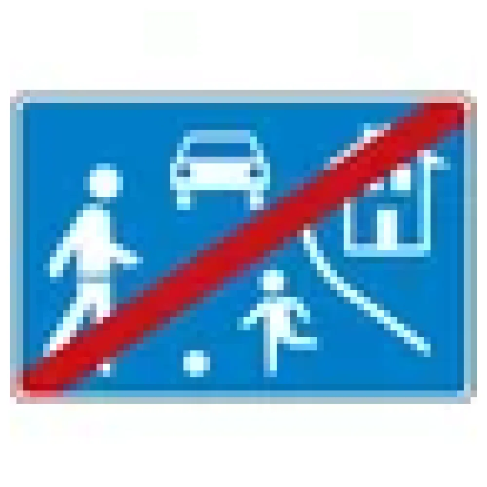 Verkehrszeichen StVO - Ende einer verkehrsberuhigten Zone – Bild 3
