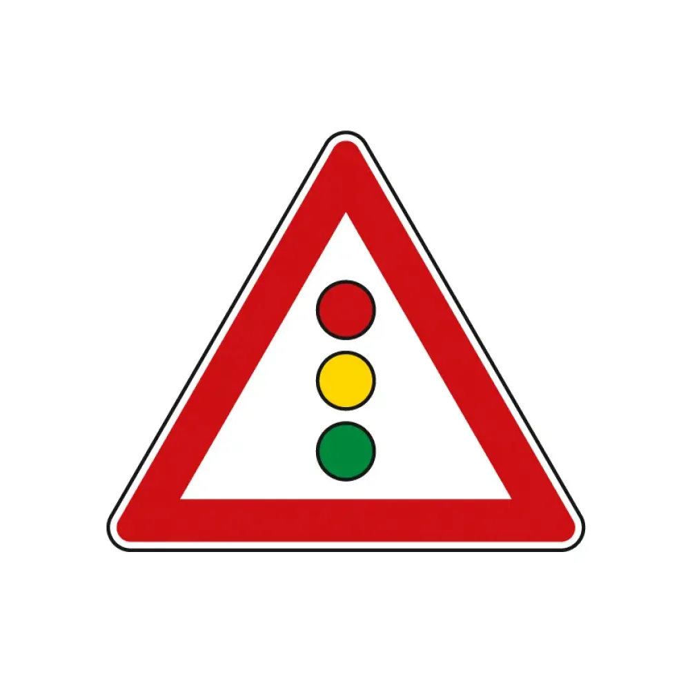 Verkehrszeichen StVO - Dreieckiges Verkehrsschild Ampel