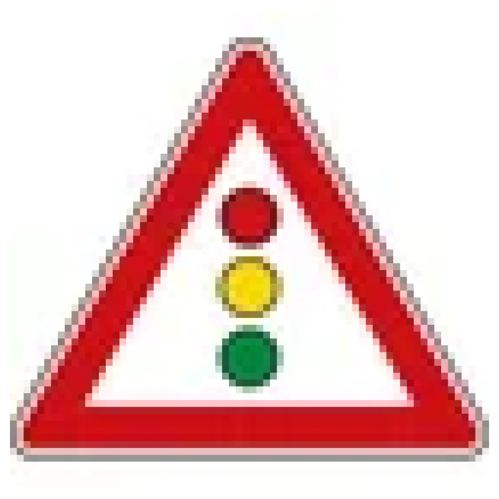 Verkehrszeichen StVO - Dreieckiges Verkehrsschild Ampel – Bild 3