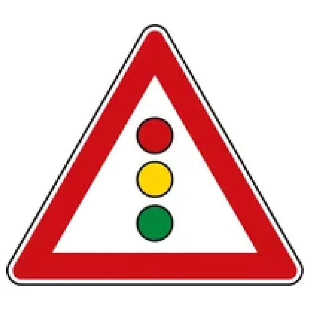 Verkehrszeichen StVO - Dreieckiges Verkehrsschild Ampel – Bild 2