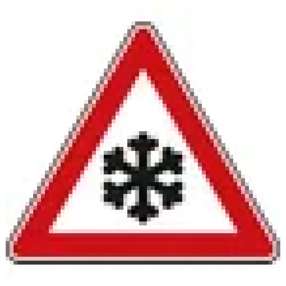 Verkehrszeichen StVO - Dreieckiges Verkehrsschild Schnee- oder Eisglätte – Bild 3