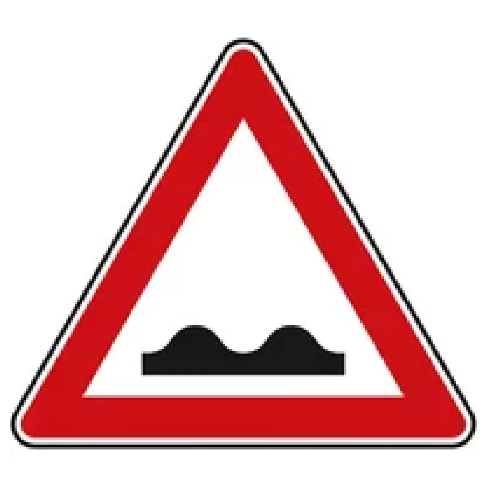 Verkehrszeichen StVO - Dreieckiges Verkehrsschild unebene Fahrbahn – Bild 2