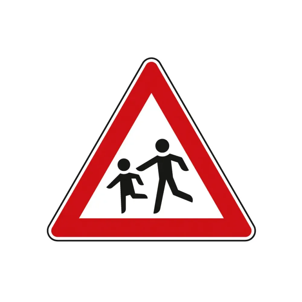 Verkehrszeichen StVO - Dreieckiges Verkehrsschild Kinder