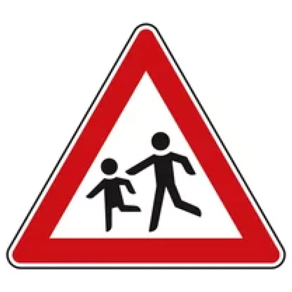 Verkehrszeichen StVO - Dreieckiges Verkehrsschild Kinder – Bild 2