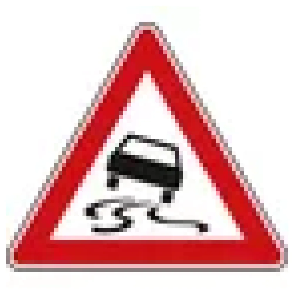 Verkehrszeichen StVO - Schleuder- oder Rutschgefahr – Bild 3
