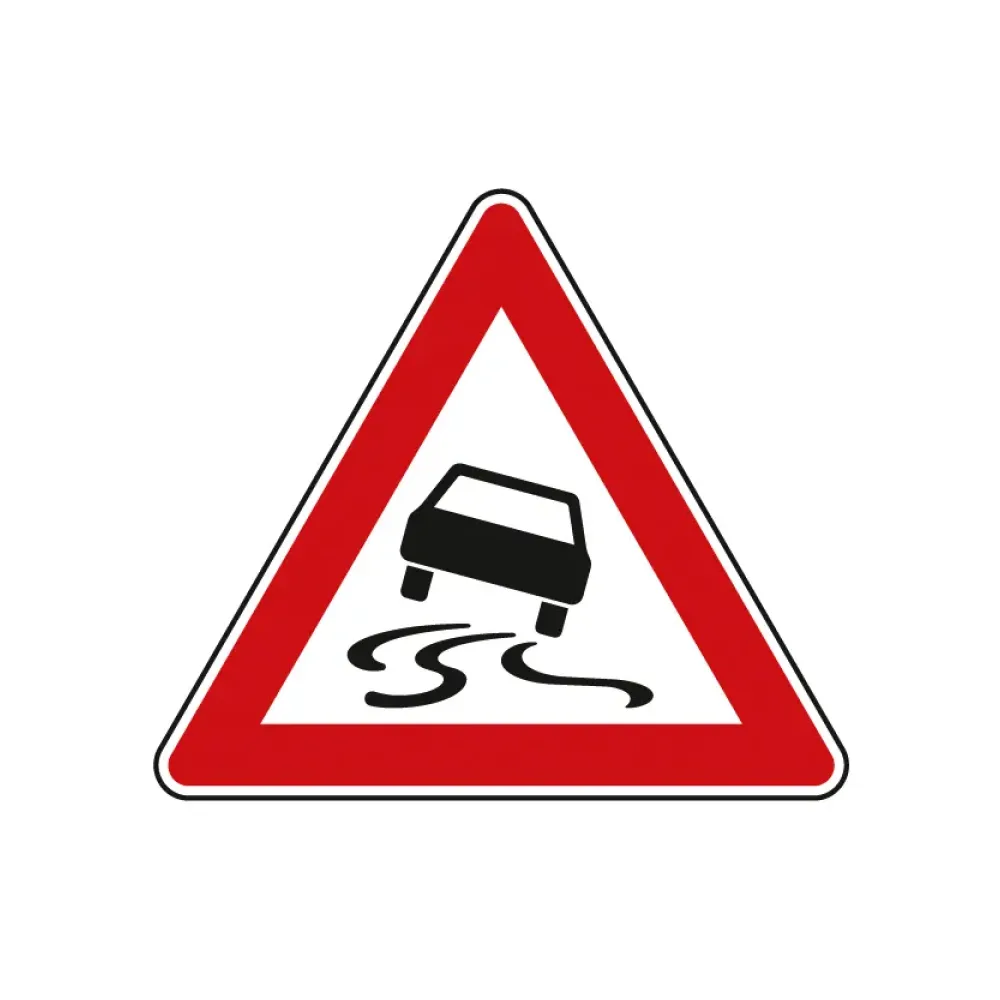 Verkehrszeichen StVO - Schleuder- oder Rutschgefahr