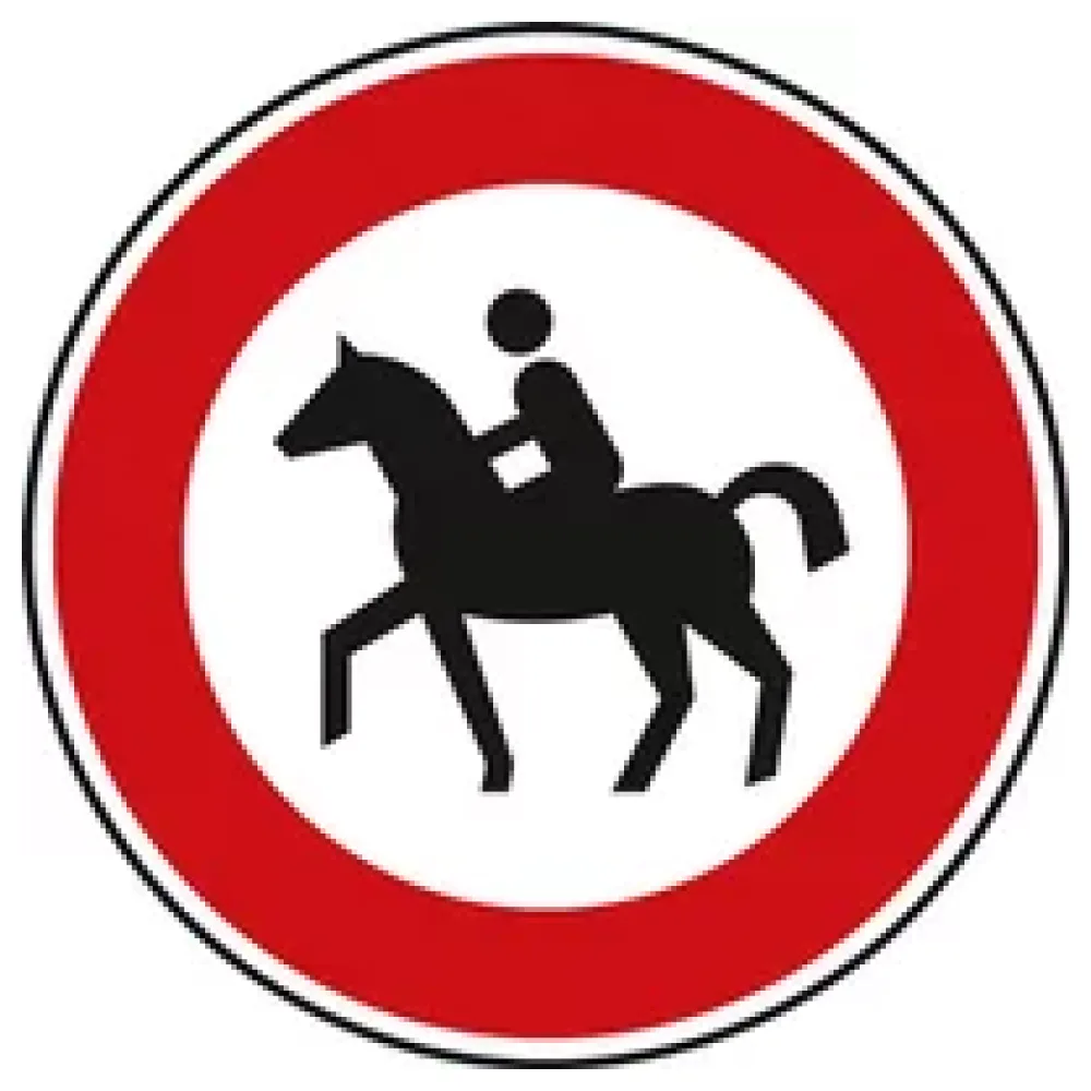 Verkehrszeichen StVO - Verbot für Reiter – Bild 2
