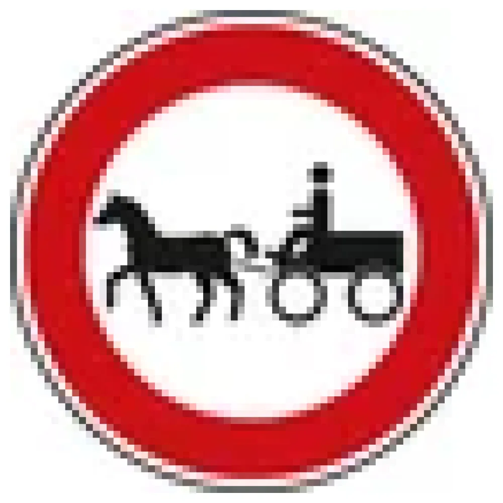 Verkehrszeichen StVO - Verbot für Gespannfuhrwerke – Bild 3