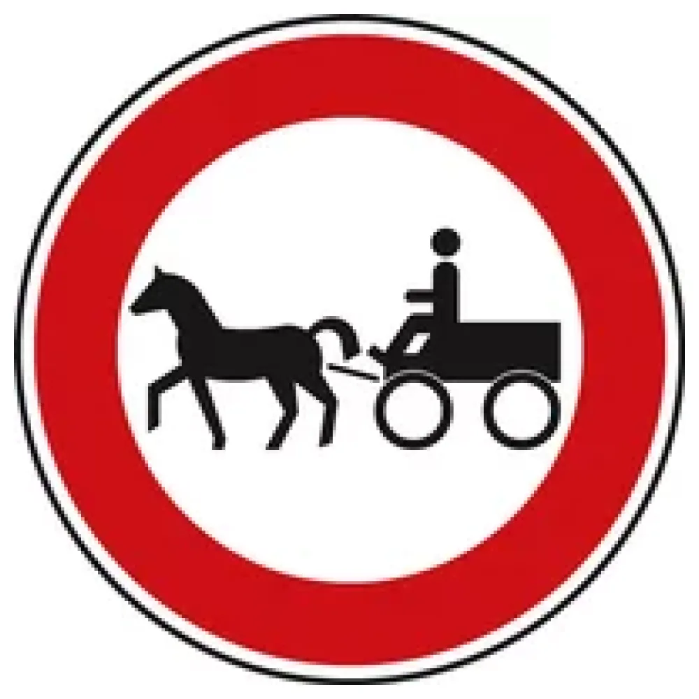 Verkehrszeichen StVO - Verbot für Gespannfuhrwerke – Bild 2