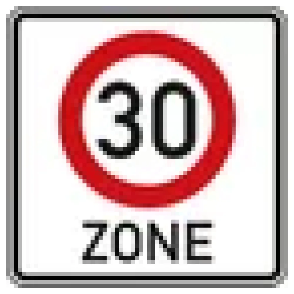 Verkehrsschild - Beginn einer Tempo 30-Zone – Bild 3