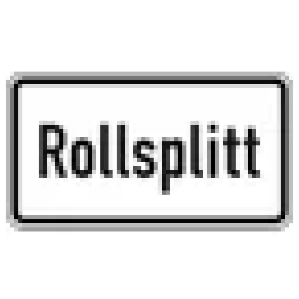 Verkehrszeichen Zusatzschild StVO - Rollsplitt – Bild 3