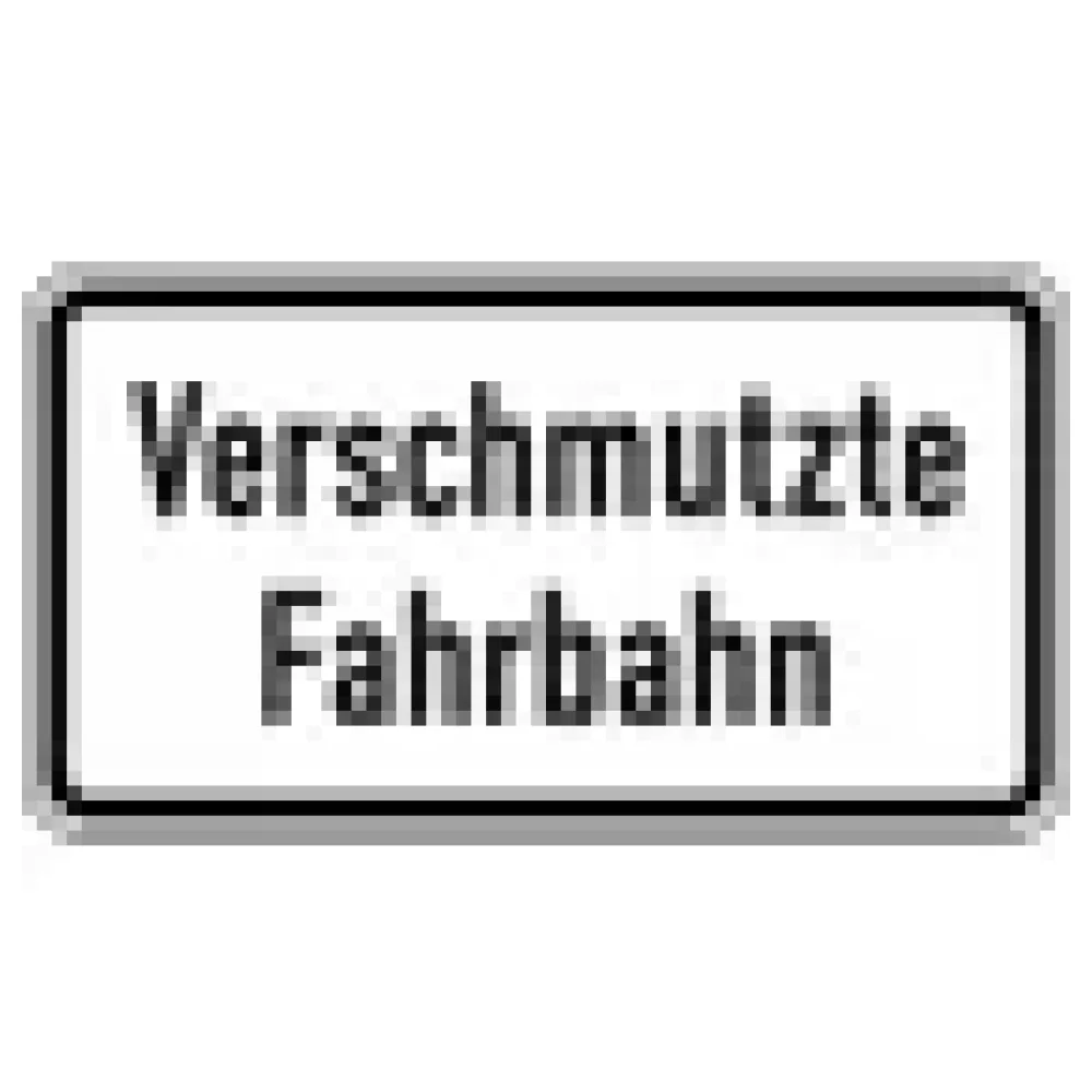 Verkehrszeichen Zusatzschild StVO - Verschmutzte Fahrbahn – Bild 3