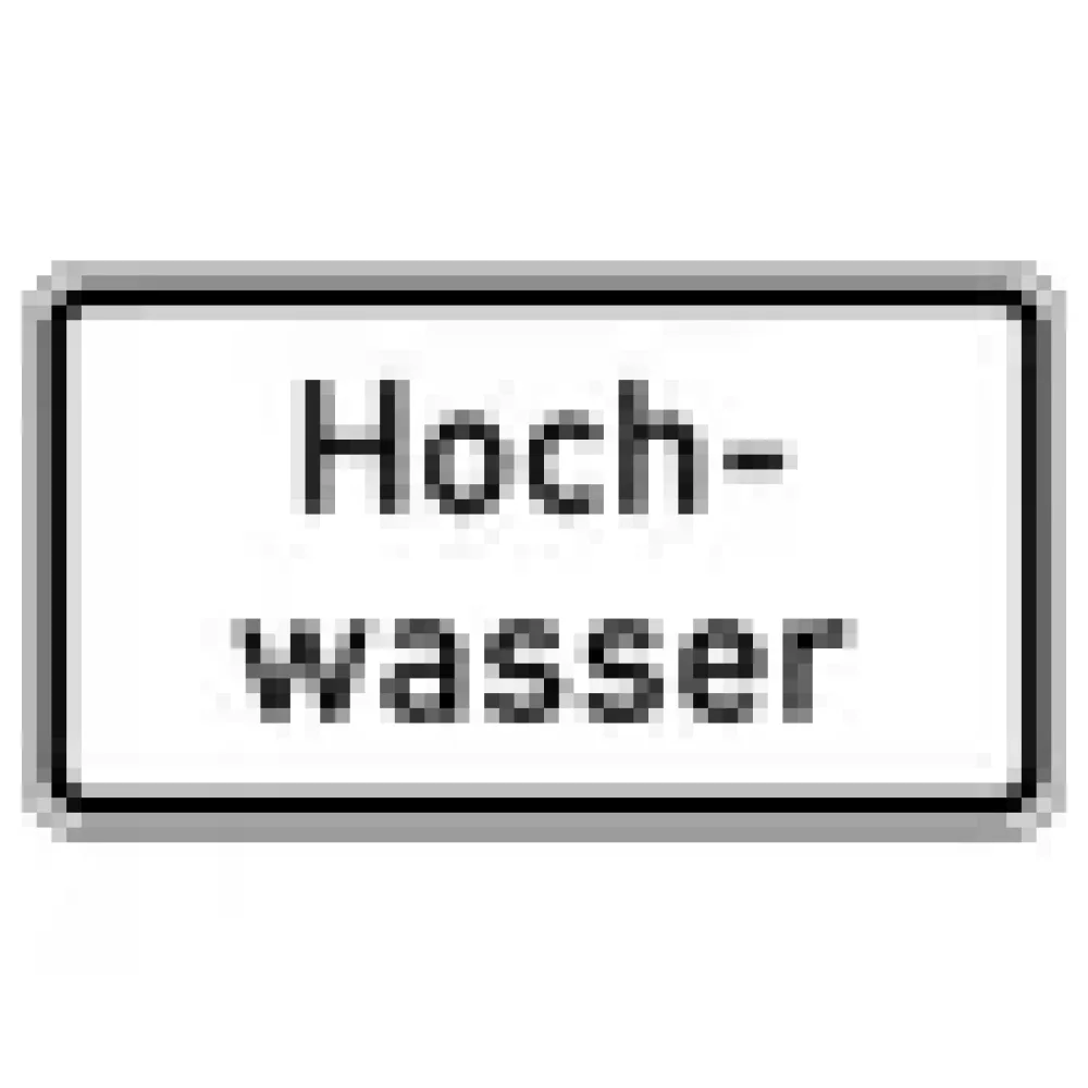Verkehrszeichen Zusatzschild StVO - Hochwasser – Bild 3