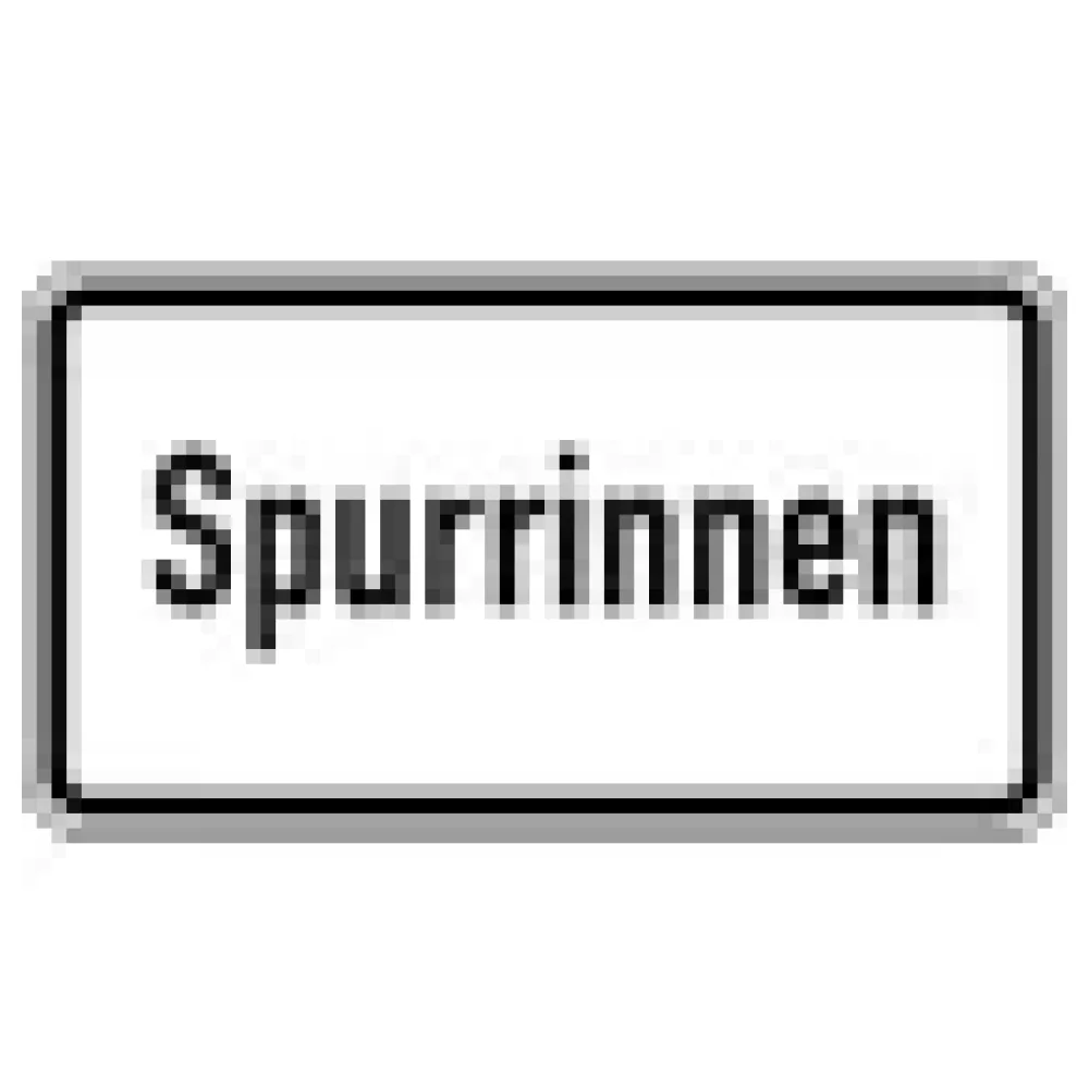 Verkehrszeichen Zusatzschild StVO - Spurrinnen – Bild 3
